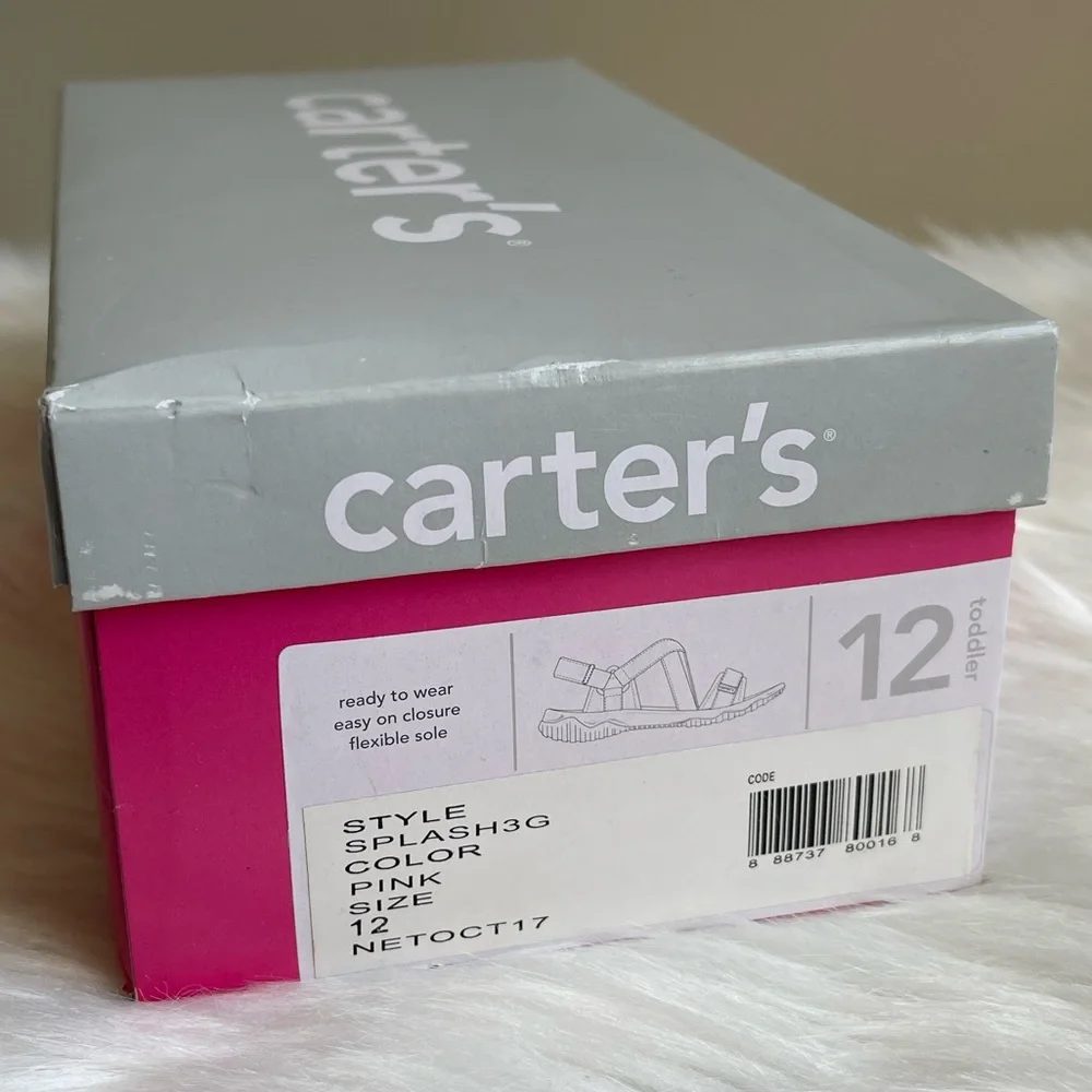NIB Carters Splash 3G Pink Sandals